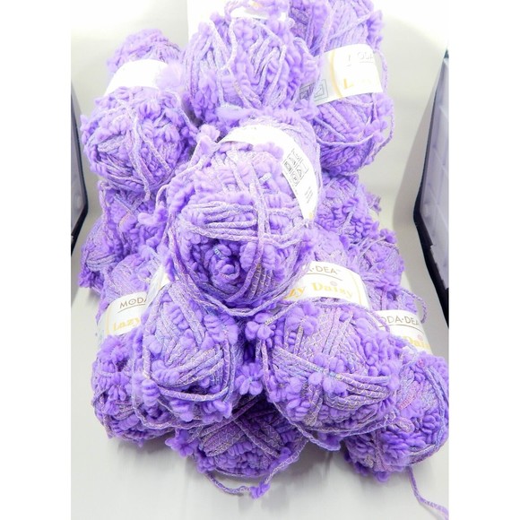Moda Dea Lazy Daisy Purple Rain 1.76 oz 77 yd Each Made in Italy Lot of 15 - Picture 2 of 7